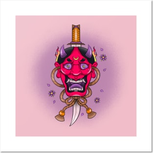 HANNYA MASK Posters and Art